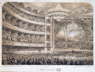 The Opera Comique in Paris, 1850-60