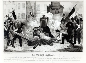 The People Burning the Throne at the Place de la Bastille, 1848