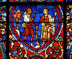 The Prodigal Son window: returns to his father