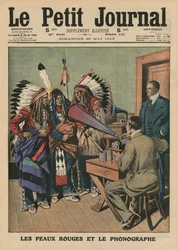 The Redskins and the Phonograph, front cover illustration from 