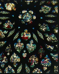 The Revelation of St. John, detail of rose window