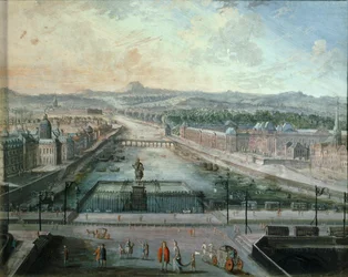 The Seine River as Seen from the Place Dauphine