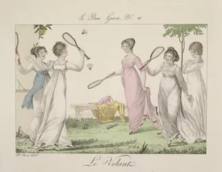 The Shuttlecock, plate 11 from Le Bon Genre, 1802