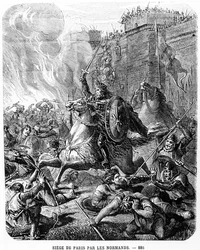 The Siege of Paris by the Normans in 885-886