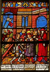 The St Louis Window: Homage of Count Thibault IV to St Louis