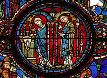 The St Lubin Window: Communion: Wine at the Eucharist