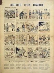 The Story of a Traitor, anti-Dreyfusard cartoon and song sheet
