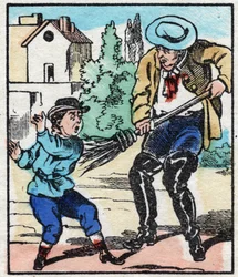 The Sweeper. Engraving in 