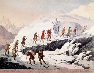 Horace Benedict de Saussure and Jacques Balmat Made the Second Ascent of Mont Blanc