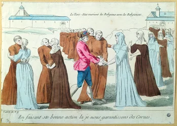 The Third Estate Marrying Monks to Nuns, c.1792