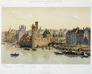 The Tower of Nesles and the Hotel de Guenegaud in 1650 - in 