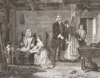 The Vicar of Wakefield Reconciling His Wife to Olivia (detail)