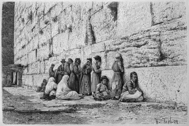 The Wailing Wall, from La Syrie d