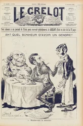The Wilson Affair, front cover of Le Grelot, 27th November 1887