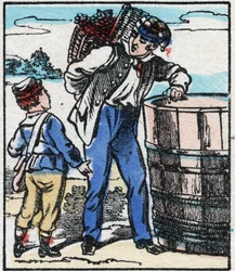 The Winemaker. Engraving in 