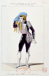 Claude Louis Seraphin Barizain as Figaro in Le Mariage de Figaro