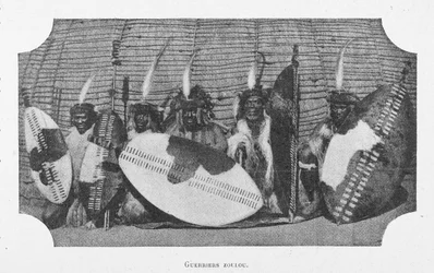 The canoes of the Ogooue River, illustration from 