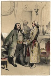 The composer Joseph Haydn received a man who came to ask him to compose a minuet for his daughter