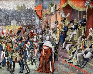 The first distribution of the Crosses of the Legion d