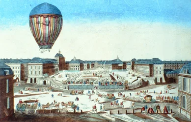 The First Flight of Pilatre du Rozier