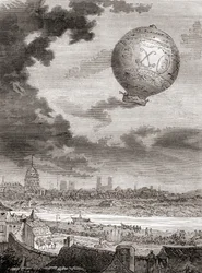 The First Untethered Balloon Flight by Jean-François Pilâtre de Rozier and the Marquis d