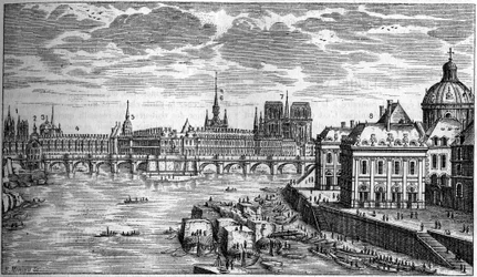 The new bridge in Paris
