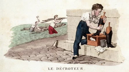 The Stall (Shoe Shine) - Engraving