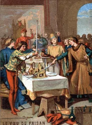 The Wish of the Pheasant (1454): During the Feast Organized by Philip III the Good, Duke of Burgundy, the Guests Swear on a Pheasant Adorned with a Necklace of Pearls to Exterminate the Turk