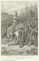 Thomas Epinhem Threw the Baton He Was Holding into the Air