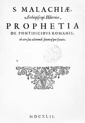 Title Page for Prophecy of the Popes, published 1662