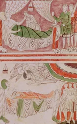 King David and the Dream of Solomon, from the Bible of St. Vaast