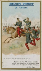 Trade card issued with Biscuits Pernot