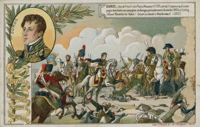 Trade card with an image depicting the Battle of Austerlitz