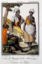 Traditional Dance: Inhabitants of Martinique Dancing Chica