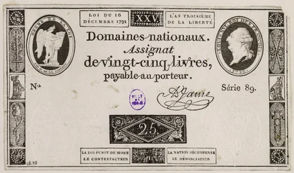 Twenty-Five Livres Banknote, Series 89