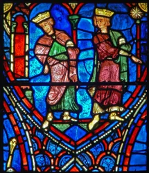 Two Magi Follow the Star of Bethlehem