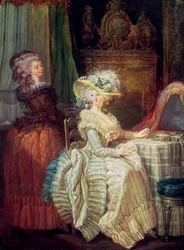 Two Women at a Dresser