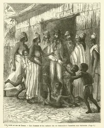A Visit to the King of Dakar (engraving)