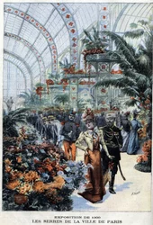 Universal exhibition of Paris in 1900: the greenhouses at the Palais de l
