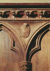Vampire bat, from a choir stall