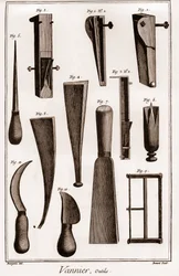 Vannier - tools - basket maker - 