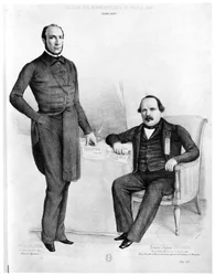 Victor Schoelcher and Francois-Auguste Perrinon, deputies of Guadeloupe and Martinique