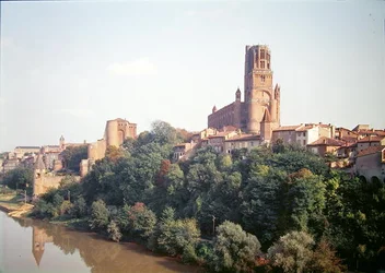 View of Albi Cathedral, begun in 1282