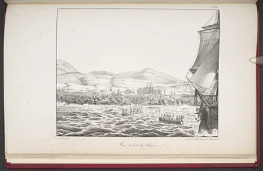 View of Easter Island, from 