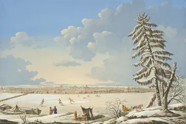 View of St Petersburg, published in Paris c.1850