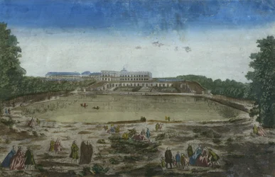 View of the Chateau and the Orangerie seen from the Piece d