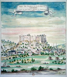 View of the Chateau de Chinon