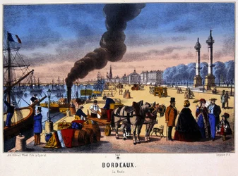 View of the Port of Bordeaux, image of Epinal, n.d. 19th century