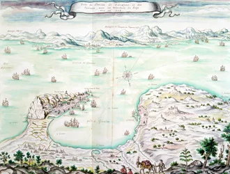 View of the Siege of Gibraltar in 1704