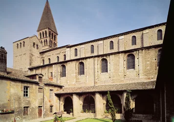 View of the St. Ardain cloister, 10th-11th century